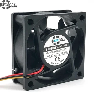 2 Pcs/Set 6025 Silent Axial Cooling Fans, 60x60x25mm 6CM DC12V 0.18A Sleeve Bearing 3-Wire Tachometer Fan, Replacement Fan for Server, Inverter, PC CPU Chassis Heat Dissipation Repair Parts 2 Pcs/Set 6025 Silent Axial Cooling Fans, 60x60x25mm 6CM DC12V 0.18A Sleeve Bearing 3-Wire Tachometer Fan, Replacement Fan for Server, Inverter, PC CPU Chassis Heat Dissipation Repair Parts