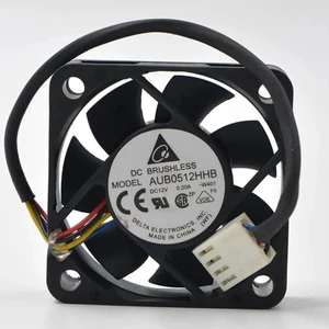 AUB0512HHB 5015 50x50x15mm DC 12V PWM Axial Cooling Fan, 6400 RPM High Speed 5CM Chassis Fan 2 Pack, Replacement Fan for Server, Industrial PC, Small Electronic Equipment Heatsink Cooling AUB0512HHB 5015 50x50x15mm DC 12V PWM Axial Cooling Fan, 6400 RPM High Speed 5CM Chassis Fan 2 Pack, Replacement Fan for Server, Industrial PC, Small Electronic Equipment Heatsink Cooling