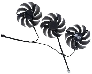 TH8015S2H Triple GPU Cooling Fan Set, Replacement VGA Graphics Card Cooler Fan for RTX 3070 Ti Black Edition D6X, RTX 3070 LIFE ES, DC12V PWM Video Card Fan Repair Spare Part TH8015S2H Triple GPU Cooling Fan Set, Replacement VGA Graphics Card Cooler Fan for RTX 3070 Ti Black Edition D6X, RTX 3070 LIFE ES, DC12V PWM Video Card Fan Repair Spare Part