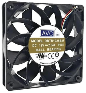 DBTB1225B2F 12025 120x120x25mm DC12V 2.04A High Speed High Airflow 4-Pin PWM Axial Cooling Fan, Replacement Fan for Server Chassis, Industrial Cabinet, Mining Rig Heat Dissipation Repair Spare Part DBTB1225B2F 12025 120x120x25mm DC12V 2.04A High Speed High Airflow 4-Pin PWM Axial Cooling Fan, Replacement Fan for Server Chassis, Industrial Cabinet, Mining Rig Heat Dissipation Repair Spare Part