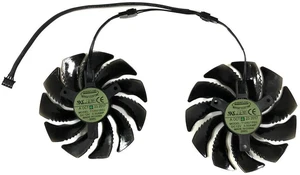 2 Units/Set T129215SU GPU Cooling Fan, VGA Video Card Cooler Replacement Fan for P106-100 6G, GTX 1660, GTX1650 SUPER, DC12V PWM Graphics Card Repair Spare Part 2 Units/Set T129215SU GPU Cooling Fan, VGA Video Card Cooler Replacement Fan for P106-100 6G, GTX 1660, GTX1650 SUPER, DC12V PWM Graphics Card Repair Spare Part