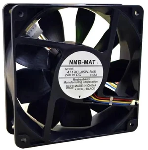 4715KL-05W-B46 120x120x38mm DC24V 0.56A Dual Ball Bearing Axial Fan, High Speed Industrial Cooling Fan for Cabinet, Inverter, Heatsink Replacement Spare Part 4715KL-05W-B46 120x120x38mm DC24V 0.56A Dual Ball Bearing Axial Fan, High Speed Industrial Cooling Fan for Cabinet, Inverter, Heatsink Replacement Spare Part