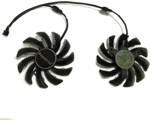 2 Pack PLD08010S12HH GPU Cooling Fans, VGA Replacement Cooler for RX 550 OC 2GD and GIGABYTE RX560 OC 4GD Graphics Card, DC12V PWM Video Card Repair Spare Part 2 Pack PLD08010S12HH GPU Cooling Fans, VGA Replacement Cooler for RX 550 OC 2GD and GIGABYTE RX560 OC 4GD Graphics Card, DC12V PWM Video Card Repair Spare Part