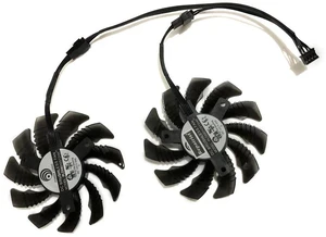 2 Pack T128010SU GPU Cooling Fans, VGA Replacement Cooler for RX 550 OC 2GD and GIGABYTE RX560 OC 4GD Graphics Card, DC12V PWM Video Card Repair Spare Part 2 Pack T128010SU GPU Cooling Fans, VGA Replacement Cooler for RX 550 OC 2GD and GIGABYTE RX560 OC 4GD Graphics Card, DC12V PWM Video Card Repair Spare Part