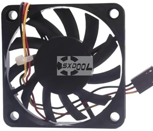 R126010BM 60x10mm 6CM Axial Cooling Fan, DC12V 0.14A 3-Wire 3-Pin Square Fan with Heatsink, Small Chassis Equipment Heat Dissipation Replacement Spare Part R126010BM 60x10mm 6CM Axial Cooling Fan, DC12V 0.14A 3-Wire 3-Pin Square Fan with Heatsink, Small Chassis Equipment Heat Dissipation Replacement Spare Part