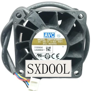 DBPF0638B8H 6038 60x60x38mm 60mm 6cm Server Cooling Fan, DC48V 0.60A IP68 Waterproof Axial Fan, High Pressure Heavy-Duty Industrial Replacement Spare Part DBPF0638B8H 6038 60x60x38mm 60mm 6cm Server Cooling Fan, DC48V 0.60A IP68 Waterproof Axial Fan, High Pressure Heavy-Duty Industrial Replacement Spare Part