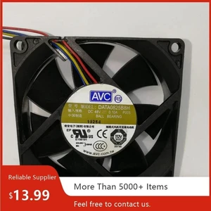 DATA0825B8H P005 8025 80×80×25mm Axial Cooling Fan, DC48V 0.10A 4-Wire Dual Ball Bearing Fan for Communication Equipment, Server Cabinet Industrial Heat Dissipation Replacement Spare Part DATA0825B8H P005 8025 80×80×25mm Axial Cooling Fan, DC48V 0.10A 4-Wire Dual Ball Bearing Fan for Communication Equipment, Server Cabinet Industrial Heat Dissipation Replacement Spare Part
