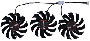 3Pcs/Set GPU VGA Cooling Fan Replacement for Sapphire RX 5600 XT 6GB PULSE PRO OC, FD7010H12S 75mm 4Pin PWM Graphics Card Cooler Fan for Video Card Heat Dissipation Repair Spare Part 3Pcs/Set GPU VGA Cooling Fan Replacement for Sapphire RX 5600 XT 6GB PULSE PRO OC, FD7010H12S 75mm 4Pin PWM Graphics Card Cooler Fan for Video Card Heat Dissipation Repair Spare Part