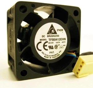 2Pcs TFB0412EHN-PWM 40mm 4CM Server Inverter Chassis Cooling Fan, DC12V 0.87A 15000RPM 26CFM 4-Wire PWM High Speed High Static Pressure Axial Fan Replacement for Server Inverter Heat Dissipation Repai 2Pcs TFB0412EHN-PWM 40mm 4CM Server Inverter Chassis Cooling Fan, DC12V 0.87A 15000RPM 26CFM 4-Wire PWM High Speed High Static Pressure Axial Fan Replacement for Server Inverter Heat Dissipation Repai