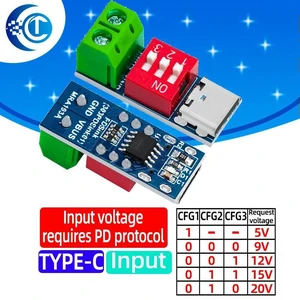 AJMRTC USB Type-C PD QC Fast Charging Trigger Module, 12V Decoy Board, Power Delivery Quick Charge Voltage Trigger Boost Module for Power Supply Testing, Electronic DIY & Embedded Projects AJMRTC USB Type-C PD QC Fast Charging Trigger Module, 12V Decoy Board, Power Delivery Quick Charge Voltage Trigger Boost Module for Power Supply Testing, Electronic DIY & Embedded Projects