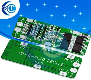 AJMRTC 3S 15A BMS Lithium Battery Protection Board, 12.6V Li-ion PCB Module, Overcharge Over-Discharge Overcurrent Short Circuit Protection for Electric Drill, Motor, Battery Pack & DIY Power Projects AJMRTC 3S 15A BMS Lithium Battery Protection Board, 12.6V Li-ion PCB Module, Overcharge Over-Discharge Overcurrent Short Circuit Protection for Electric Drill, Motor, Battery Pack & DIY Power Projects