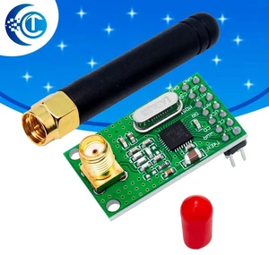 AJMRTC CLT IT NRF905 Transmitter Receiver Module NF905SE with Antenna, 433MHz FSK GMSK Low Power Wireless Transceiver Board, RF Data Communication Module for Remote Control, IoT & Electronic DIY AJMRTC CLT IT NRF905 Transmitter Receiver Module NF905SE with Antenna, 433MHz FSK GMSK Low Power Wireless Transceiver Board, RF Data Communication Module for Remote Control, IoT & Electronic DIY