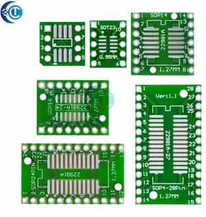 AJMRTC 7-in-1 SMD to DIP Adapter Kit, 8-28 Pin Converter Breakout Board, SOP MSOP SSOP TSSOP SOT23 Socket Adapter for IC Testing, Circuit Prototyping & Electronic DIY Projects AJMRTC 7-in-1 SMD to DIP Adapter Kit, 8-28 Pin Converter Breakout Board, SOP MSOP SSOP TSSOP SOT23 Socket Adapter for IC Testing, Circuit Prototyping & Electronic DIY Projects