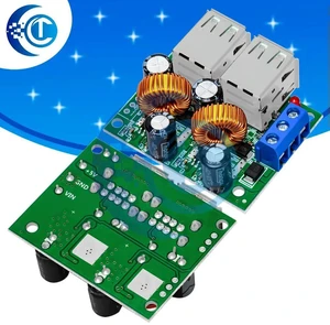 AJMRTC 4-Channel USB Step-Down Power Module, DC 12V-40V Input to 5V 5A Output Buck Converter Voltage Regulator Board for Car, RV, DIY Electronic USB Charging Projects AJMRTC 4-Channel USB Step-Down Power Module, DC 12V-40V Input to 5V 5A Output Buck Converter Voltage Regulator Board for Car, RV, DIY Electronic USB Charging Projects