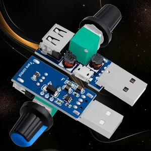 AJMRTC XY-FS Fan Speed Controller, USB Powered 5W DC 4V-12V Stepless Speed Regulation Module, Multi-Speed Cooling Fan Governor for PC Case, CPU Cooler and DIY Cooling Projects AJMRTC XY-FS Fan Speed Controller, USB Powered 5W DC 4V-12V Stepless Speed Regulation Module, Multi-Speed Cooling Fan Governor for PC Case, CPU Cooler and DIY Cooling Projects
