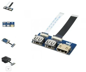 AJMRTC 2PCS USB HDMI Adapter, FFC to Standard Connector Adapter for CM4-IO-BASE Board, USB HDMI FFC Adapter Convert FFC Connector to Standard Interface for Raspberry Pi CM4 IO Base AJMRTC 2PCS USB HDMI Adapter, FFC to Standard Connector Adapter for CM4-IO-BASE Board, USB HDMI FFC Adapter Convert FFC Connector to Standard Interface for Raspberry Pi CM4 IO Base