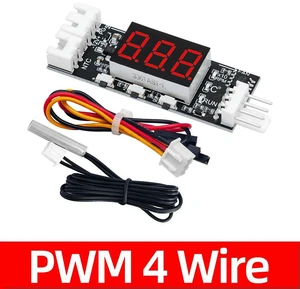AJMRTC Single Channel 12V 0.8A PWM Fan Speed Controller, 2-3 Wire Chassis Fan Temperature Control Module, NTC B50K 3950 Probe, Computer Case Noise Reduction Automatic Fan Speed Regulator AJMRTC Single Channel 12V 0.8A PWM Fan Speed Controller, 2-3 Wire Chassis Fan Temperature Control Module, NTC B50K 3950 Probe, Computer Case Noise Reduction Automatic Fan Speed Regulator
