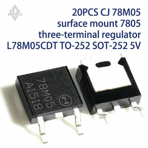 AJMRTC 20PCS CJ78M05 SMD 7805 Three-Terminal Voltage Regulator, L78M05CDT TO-252 SOT-252 Package, 5V Fixed Output Linear Regulator for Electronic Circuit Power Supply Projects AJMRTC 20PCS CJ78M05 SMD 7805 Three-Terminal Voltage Regulator, L78M05CDT TO-252 SOT-252 Package, 5V Fixed Output Linear Regulator for Electronic Circuit Power Supply Projects