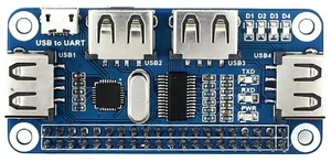 AJMRTC 4 Port USB HUB HAT for Raspberry Pi Zero W WH, Onboard USB To UART Serial Module, USB Expansion HAT Board for Raspberry Pi Zero Series DIY Electronic Projects AJMRTC 4 Port USB HUB HAT for Raspberry Pi Zero W WH, Onboard USB To UART Serial Module, USB Expansion HAT Board for Raspberry Pi Zero Series DIY Electronic Projects