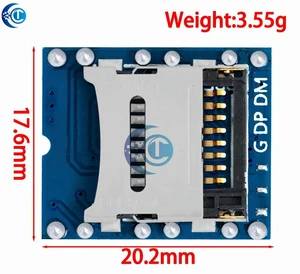 AJMRTC WTV020 Series MP3 Voice Module, Mini SD Card Audio Sound Player Module, UART Control Audio Board, Compatible with Arduino UNO R3 / 2560 for DIY Voice Prompt Electronic Projects AJMRTC WTV020 Series MP3 Voice Module, Mini SD Card Audio Sound Player Module, UART Control Audio Board, Compatible with Arduino UNO R3 / 2560 for DIY Voice Prompt Electronic Projects