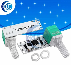 AJMRTC Constant Voltage LED Dimmer Module, Brightness Adjustable Switch Control Board, DC12-24V Stepless Dimming, for LED Strip Lights, Advertising Light Box DIY Lighting Projects AJMRTC Constant Voltage LED Dimmer Module, Brightness Adjustable Switch Control Board, DC12-24V Stepless Dimming, for LED Strip Lights, Advertising Light Box DIY Lighting Projects