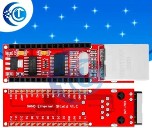 AJMRTC ENC28J60 Ethernet Shield Network Module, HR911105A RJ45 Web Server Ethernet Controller Board Compatible with Nano V3.0 for Arduino Electronic DIY & Network Prototyping Projects AJMRTC ENC28J60 Ethernet Shield Network Module, HR911105A RJ45 Web Server Ethernet Controller Board Compatible with Nano V3.0 for Arduino Electronic DIY & Network Prototyping Projects