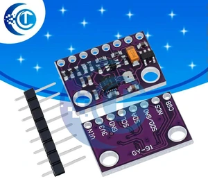 AJMRTC GY-91 10DOF Sensor Module 1PCS, MPU9250 + BMP280 9-Axis Accelerometer Gyroscope Magnetometer Barometer, SPI I2C Interface DC 3V-5V, for Arduino STM32 Drone Attitude DIY Projects AJMRTC GY-91 10DOF Sensor Module 1PCS, MPU9250 + BMP280 9-Axis Accelerometer Gyroscope Magnetometer Barometer, SPI I2C Interface DC 3V-5V, for Arduino STM32 Drone Attitude DIY Projects