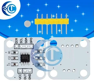 AJMRTC AS5600 Magnetic Encoder Sensor Module, 12 Bit High Precision Magnetic Induction Angle Measurement Sensor, Non-Contact Rotation Position Detector Compatible with Arduino AJMRTC AS5600 Magnetic Encoder Sensor Module, 12 Bit High Precision Magnetic Induction Angle Measurement Sensor, Non-Contact Rotation Position Detector Compatible with Arduino