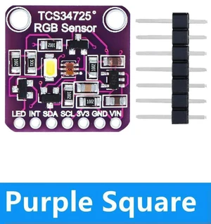 AJMRTC 1PC TCS34725 RGB Color Sensor Module, I2C Interface Light Color Recognition Detector Board, Compatible with STM32 Arduino ESP32 for Testing Prototyping DIY Projects AJMRTC 1PC TCS34725 RGB Color Sensor Module, I2C Interface Light Color Recognition Detector Board, Compatible with STM32 Arduino ESP32 for Testing Prototyping DIY Projects