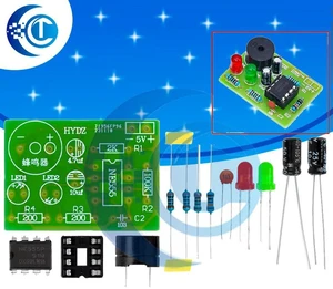 AJMRTC NE555 Multi-harmonic Oscillator DIY Kit, Non-Steady State Circuit Double Flash Lamp Electronic Parts, 555 Timer Oscillator Board for Electronic Teaching and Circuit Experiment Projects AJMRTC NE555 Multi-harmonic Oscillator DIY Kit, Non-Steady State Circuit Double Flash Lamp Electronic Parts, 555 Timer Oscillator Board for Electronic Teaching and Circuit Experiment Projects