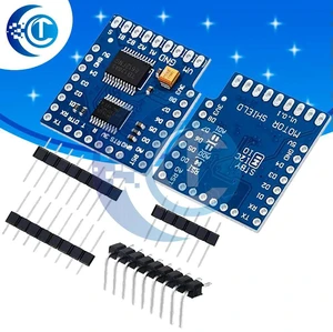 AJMRTC WeMos D1 Mini Motor Driver Shield Set, TB6612FNG I2C Dual DC Motor Controller with Serial Potentiometer, Stackable Expansion Board for ESP8266 WeMos D1 Mini DIY Robot Car Project AJMRTC WeMos D1 Mini Motor Driver Shield Set, TB6612FNG I2C Dual DC Motor Controller with Serial Potentiometer, Stackable Expansion Board for ESP8266 WeMos D1 Mini DIY Robot Car Project
