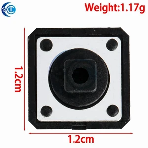 AJMRTC 25PCS 12×12×7.3mm Tactile Push Button Switches Kit, CLT Momentary Tact Switches with 5-Color Key Caps, 4 Pin Tact Buttons for DIY Keypad Panel, Arduino Raspberry Pi Electronic Circuit Projects AJMRTC 25PCS 12×12×7.3mm Tactile Push Button Switches Kit, CLT Momentary Tact Switches with 5-Color Key Caps, 4 Pin Tact Buttons for DIY Keypad Panel, Arduino Raspberry Pi Electronic Circuit Projects