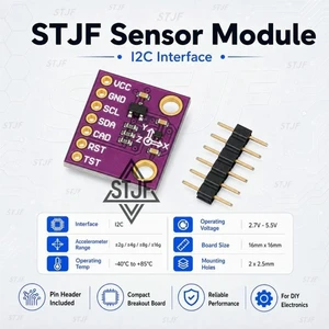 AJMRTC MCU-9911 AK09911C Geomagnetic Hall Sensor Module, 3-Axis Magnetometer Digital Compass Sensor, I2C Interface Magnetic Field Detector for Robot Navigation, UAV, Arduino & Raspberry Pi DIY Project AJMRTC MCU-9911 AK09911C Geomagnetic Hall Sensor Module, 3-Axis Magnetometer Digital Compass Sensor, I2C Interface Magnetic Field Detector for Robot Navigation, UAV, Arduino & Raspberry Pi DIY Project