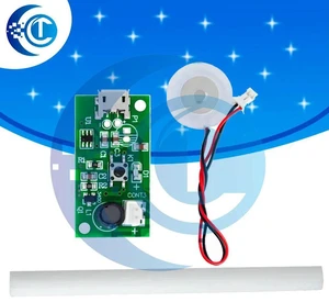 AJMRTC Mini Humidifier DIY Kit USB Powered, Mist Maker with Driver Circuit, Atomization Film & Oscillator Sheet, Ultrasonic Atomizer Module for Electronic Assembly Training and Desktop DIY Projects AJMRTC Mini Humidifier DIY Kit USB Powered, Mist Maker with Driver Circuit, Atomization Film & Oscillator Sheet, Ultrasonic Atomizer Module for Electronic Assembly Training and Desktop DIY Projects