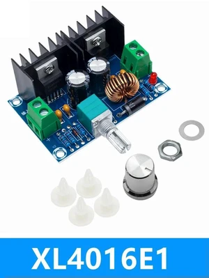 AJMRTC XH-M401 XL4016E1 DC-DC Buck Converter 8A 200W High Power Step Down Voltage Regulator Module, DC 4-40V Input 1.25-36V Adjustable Output PWM Power Board for LED Driver, Battery Charging & DIY AJMRTC XH-M401 XL4016E1 DC-DC Buck Converter 8A 200W High Power Step Down Voltage Regulator Module, DC 4-40V Input 1.25-36V Adjustable Output PWM Power Board for LED Driver, Battery Charging & DIY