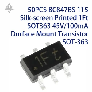 AJMRTC 50PCS BC847BS SOT363 SMD Transistor, Marked 1Ft Silk Screen, 45V 100mA Surface Mount NPN Transistor for Electronic Circuit DIY & PCB Repair Projects AJMRTC 50PCS BC847BS SOT363 SMD Transistor, Marked 1Ft Silk Screen, 45V 100mA Surface Mount NPN Transistor for Electronic Circuit DIY & PCB Repair Projects