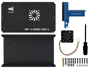 AJMRTC CM4-IO-BOARD-CASE-A, Type A Enclosure Box for Raspberry Pi Compute Module 4 IO Board, Plastic Protective Housing with Cooling Fan, for CM4 IO Board Embedded and DIY Projects AJMRTC CM4-IO-BOARD-CASE-A, Type A Enclosure Box for Raspberry Pi Compute Module 4 IO Board, Plastic Protective Housing with Cooling Fan, for CM4 IO Board Embedded and DIY Projects