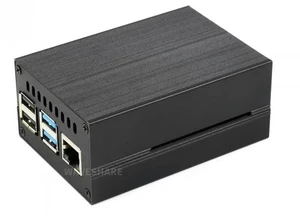 AJMRTC Stripe Aluminum Cooling Case for Raspberry Pi 4, Built-In Active Radiator with Fins, Grooved Aluminum Enclosure Combined Active & Passive Cooling Protective Shell AJMRTC Stripe Aluminum Cooling Case for Raspberry Pi 4, Built-In Active Radiator with Fins, Grooved Aluminum Enclosure Combined Active & Passive Cooling Protective Shell