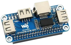 AJMRTC Ethernet USB HUB HAT for Raspberry Pi Zero W / Zero WH, 1 RJ45 100Mbps Ethernet Port + 3 USB Ports, USB Hub Expansion Board, Plug & Play Network Adapter for Raspberry Pi Zero Series AJMRTC Ethernet USB HUB HAT for Raspberry Pi Zero W / Zero WH, 1 RJ45 100Mbps Ethernet Port + 3 USB Ports, USB Hub Expansion Board, Plug & Play Network Adapter for Raspberry Pi Zero Series