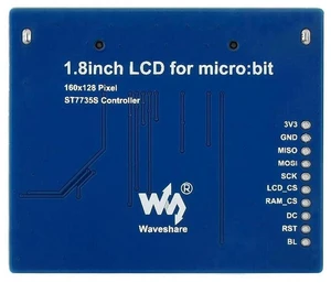 AJMRTC 1.8inch Colorful Display Module for micro:bit, 160×128 Resolution, 65K Colors TFT LCD, SPI Interface, Plug-On Expansion Screen for micro:bit STEM Education & Maker DIY Projects AJMRTC 1.8inch Colorful Display Module for micro:bit, 160×128 Resolution, 65K Colors TFT LCD, SPI Interface, Plug-On Expansion Screen for micro:bit STEM Education & Maker DIY Projects