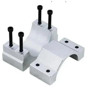 AJMRTC 55mm Split Air-Cooled DC Spindle Motor Clamp, Aluminum Alloy Fixed Mount Holder Bracket, CNC Engraving Router Machine Motor Seat, Secure Fixture for 55 Diameter Air Cool Spindle Motor DIY CNC AJMRTC 55mm Split Air-Cooled DC Spindle Motor Clamp, Aluminum Alloy Fixed Mount Holder Bracket, CNC Engraving Router Machine Motor Seat, Secure Fixture for 55 Diameter Air Cool Spindle Motor DIY CNC