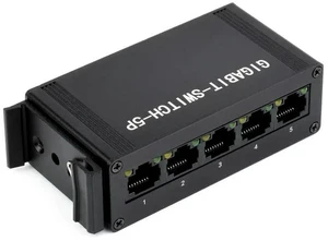 AJMRTC Industrial 5-Port Gigabit Ethernet Switch, 10/100/1000Mbps Full Duplex Network Switch, DIN Rail Mountable Unmanaged Ethernet Switch for Industrial Automation, IP Camera & Network Wiring Project AJMRTC Industrial 5-Port Gigabit Ethernet Switch, 10/100/1000Mbps Full Duplex Network Switch, DIN Rail Mountable Unmanaged Ethernet Switch for Industrial Automation, IP Camera & Network Wiring Project