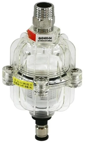 AJMRTC Compressed Air Precision Filter QAD400-04, Air Compressor Oil-Water Separator with Automatic Drain, Industrial Air Dryer Filter for Removing Oil, Water and Impurities from Air Lines AJMRTC Compressed Air Precision Filter QAD400-04, Air Compressor Oil-Water Separator with Automatic Drain, Industrial Air Dryer Filter for Removing Oil, Water and Impurities from Air Lines
