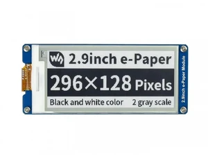 AJMRTC 2.9 Inch e-Paper Module, 296×128 Resolution E-Ink Display, Low Power E-Paper Screen, SPI Interface, For Electronic Tags, IoT, Embedded Projects, Smart Display & DIY Development AJMRTC 2.9 Inch e-Paper Module, 296×128 Resolution E-Ink Display, Low Power E-Paper Screen, SPI Interface, For Electronic Tags, IoT, Embedded Projects, Smart Display & DIY Development