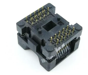 AJMRTC OTS-20-1.27-01 IC Test & Burn-in Socket, 1.27mm Pitch Open Top Socket for SOP20 SOIC20 SO20 (5.4mm Body), Gold Plated Contact, Semiconductor IC Programming Aging Socket, In Stock AJMRTC OTS-20-1.27-01 IC Test & Burn-in Socket, 1.27mm Pitch Open Top Socket for SOP20 SOIC20 SO20 (5.4mm Body), Gold Plated Contact, Semiconductor IC Programming Aging Socket, In Stock