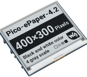 AJMRTC 4.2 Inch E-Paper E-Ink Display Expansion Module for Raspberry Pi Pico, 4 Grayscale Black White SPI Screen, Ultra Low Power, Partial Refresh for IoT, Electronic Tags & Maker DIY Projects AJMRTC 4.2 Inch E-Paper E-Ink Display Expansion Module for Raspberry Pi Pico, 4 Grayscale Black White SPI Screen, Ultra Low Power, Partial Refresh for IoT, Electronic Tags & Maker DIY Projects