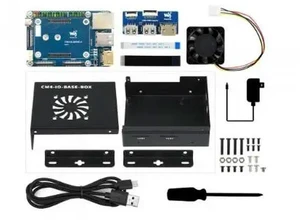AJMRTC CM4-IO-BASE-Acce C, CM4-IO-BASE-BOX-A Carrier Board with USB HDMI Adapter for Raspberry Pi Compute Module 4 (CM4 Not Included), Enclosed CM4 Expansion Kit, Rich Interfaces for Edge Computing AJMRTC CM4-IO-BASE-Acce C, CM4-IO-BASE-BOX-A Carrier Board with USB HDMI Adapter for Raspberry Pi Compute Module 4 (CM4 Not Included), Enclosed CM4 Expansion Kit, Rich Interfaces for Edge Computing