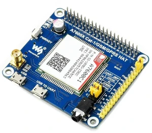 AJMRTC A7600C1 LTE Cat-1 HAT for Raspberry Pi, Low-Speed 4G Module, 2G GSM GPRS Cellular Expansion Board, LBS Positioning, for China Network, IoT Remote Data Transmission Projects AJMRTC A7600C1 LTE Cat-1 HAT for Raspberry Pi, Low-Speed 4G Module, 2G GSM GPRS Cellular Expansion Board, LBS Positioning, for China Network, IoT Remote Data Transmission Projects