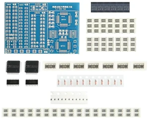 AJMRTC SMT SMD Component Soldering Practice Board DIY Kit, Includes Resistors Diodes Transistors, Electronics Soldering Training Starter Kit for Beginner Electronic Learning and Welding Exercise AJMRTC SMT SMD Component Soldering Practice Board DIY Kit, Includes Resistors Diodes Transistors, Electronics Soldering Training Starter Kit for Beginner Electronic Learning and Welding Exercise