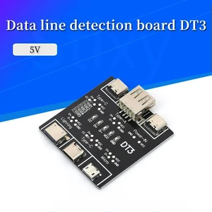AJMRTC DT3 Data Cable Detection Board, Type C Micro USB Lightning Cable Tester Detector, Test Fast Charging Data Cables for IOS Android, USB Cable Testing Tool AJMRTC DT3 Data Cable Detection Board, Type C Micro USB Lightning Cable Tester Detector, Test Fast Charging Data Cables for IOS Android, USB Cable Testing Tool
